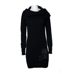 Mastermind Japan, black midi turtle neck dress